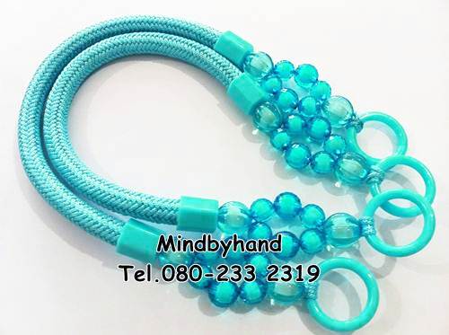 สายกระเป๋าแฟชั่น ร้อยลูกปัดคริสตัล