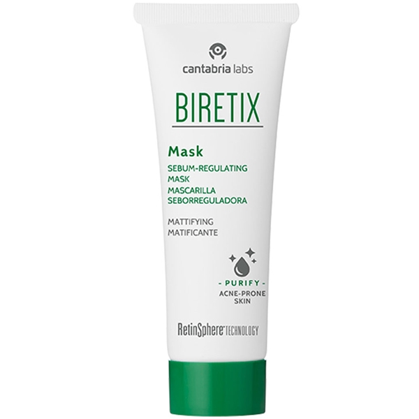 พร้อมส่งฟรี มาร์กรักษาสิว Biretix Sebum-Regulating Mask 25ml.
