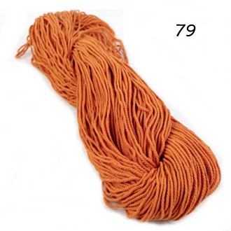 เชือกฟอก แบบไจ 79 สีส้มสด