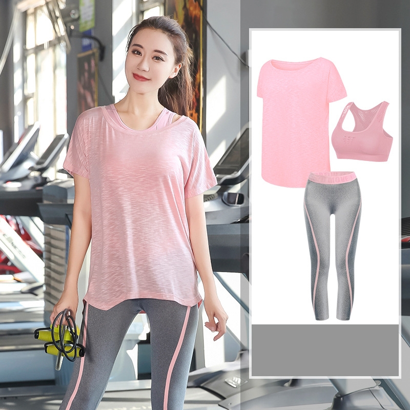 ชุดออกกำลังกายผู้หญิงไซส์ใหญ่ ชุดเซ็ท 3 ชิ้น (L,XL,2XL) 7939+7941+7874