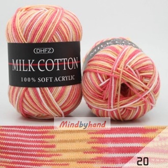 Milk Cotton เส้น4ply สีเหลือบ M20