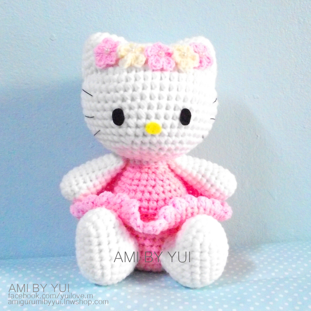 ตุ๊กตาถักไหมพรมคิตตี้ Kitty