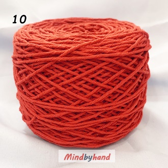 ไหมคอตตอลจัมโบ้ สี 10 สีส้มสด