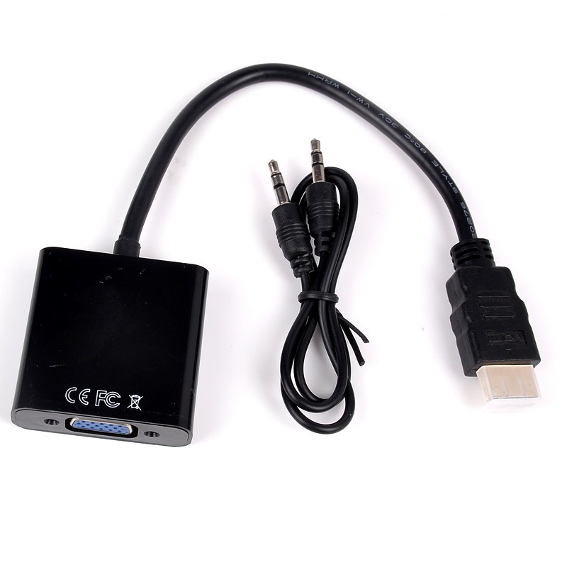 สายแปลง HDMI เป็น VGA แบบมีวงจรถอดรหัส ( HDMI to VGA cable with DAC )