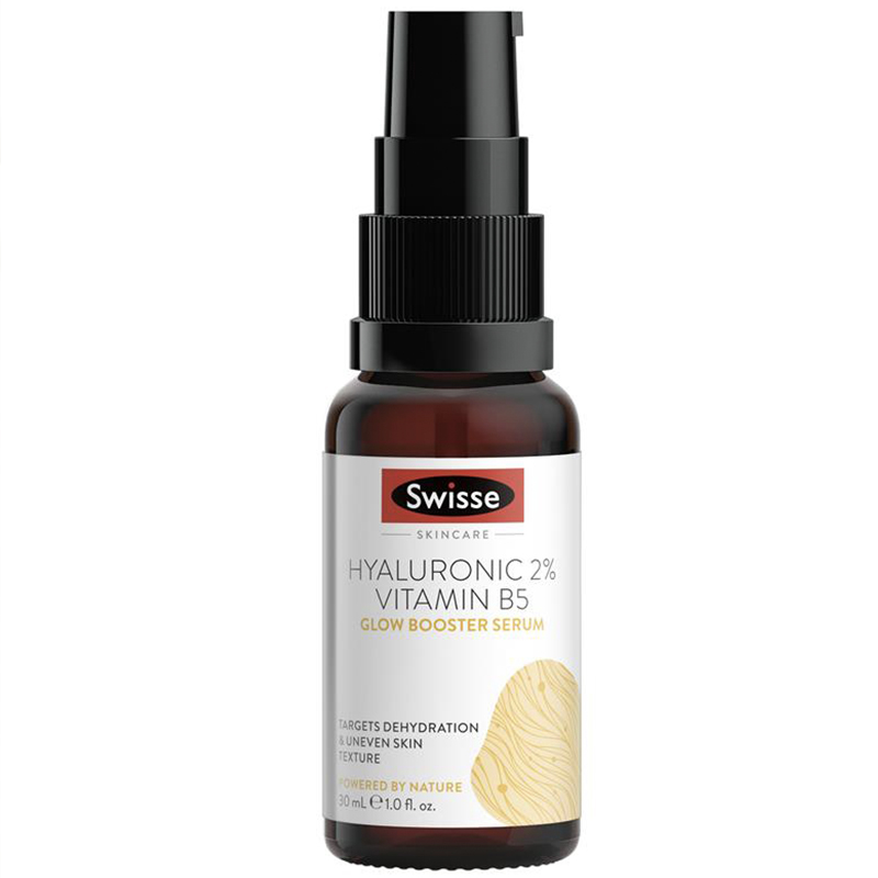 พร้อมส่ง บำรุงผิวหน้า Swisse Beauty Hyaluronic 2% Vitamin B5 Glow Booster Serum 30ml.