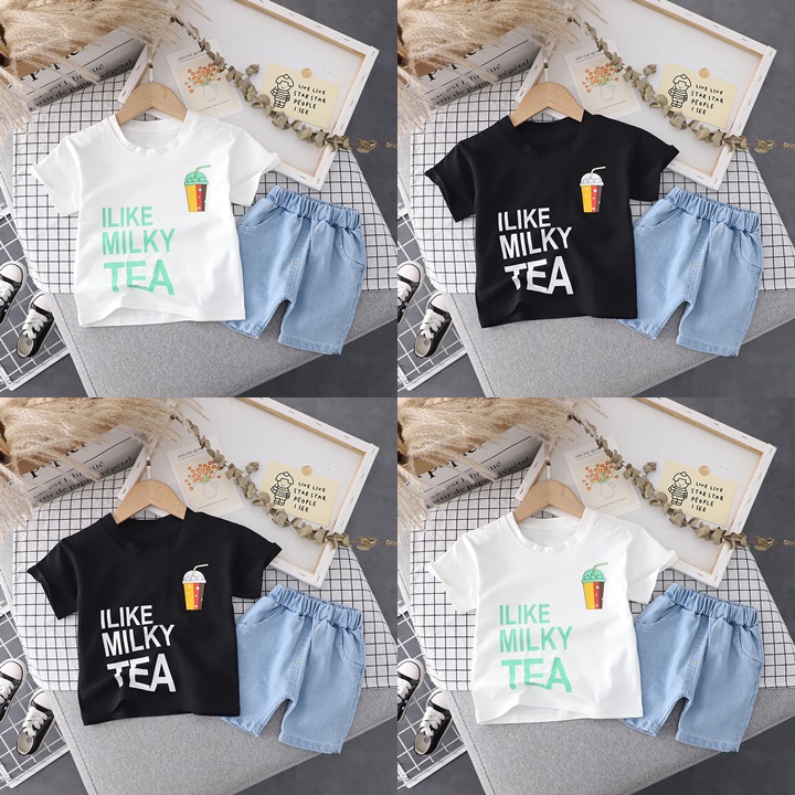 ha1355 เสื้อ+กางเกง size 80-120 จำนวน 5 ตัวต่อแพ็ค