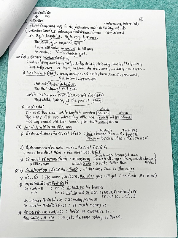 ►อ.ถ้วย◄ หนังสือเรียนภาษาอังกฤษครูพี่ถ้วย คอร์ส ม.3 สอบเข้าเตรียมอุดม + ชีทเฉลย + ชีทสรุปแกรมม่า ในหนังสือมีโจทย์เยอะมาก มีจดบางหน้า มีชีทเฉลยใช้คู่กับหนังสือให้ต่างหาก และมีชีทตัวอย่างการสรุป Grammar ย่อๆให้พอเข้าใจแบบภาพรวม ควรจำเอาไว้ให้ได้ อาจารย์แบ่ง