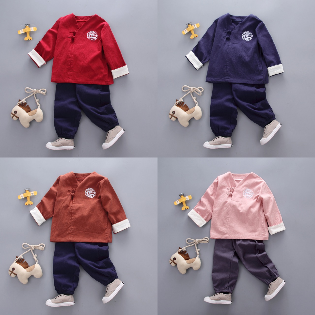 ha217 เสื้อ+กางเกง size 80-120 5 ตัวต่อแพ็ค
