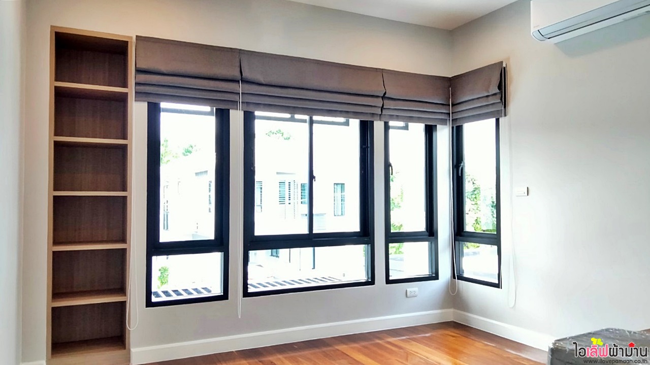 [H507] ผลงานติดตั้งผ้าม่าน และมู่ลี่ไม้🏡🌳หน้างานธีรินทร์ พาร์ค จรัญฯ 13–กาญจนาภิเษก🏠🏡