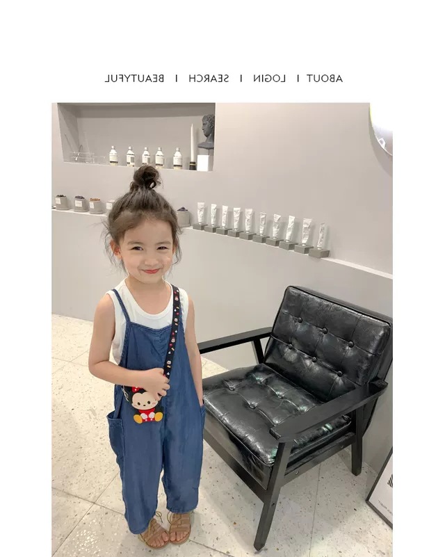yw1364 เอี๊ยมยีนส์ขายาว ไม่รวมเสื้อ size 7-15 5 ชุดต่อแพ็ค (เลือกไซส์ได้ ให้ครบแพ็ค)
