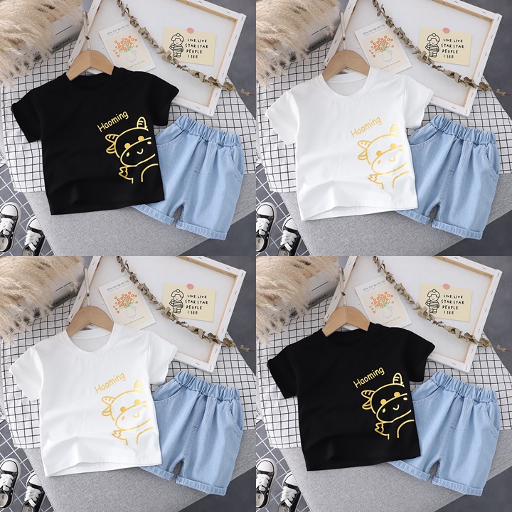 ha1551 เสื้อ+กางเกง size 80-120 จำนวน 5 ตัวต่อแพ็ค