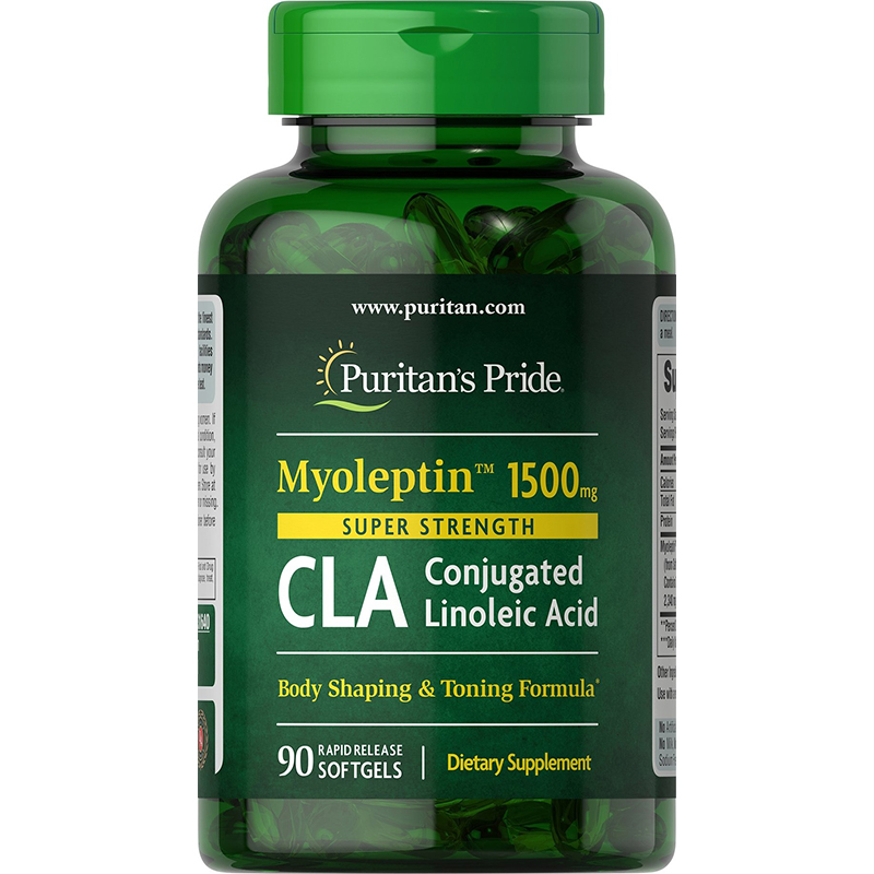 พร้อมส่ง กินก่อนออกกำลังกาย Puritan's Pride Super Strength Myo-Leptin™ CLA 1500 mg