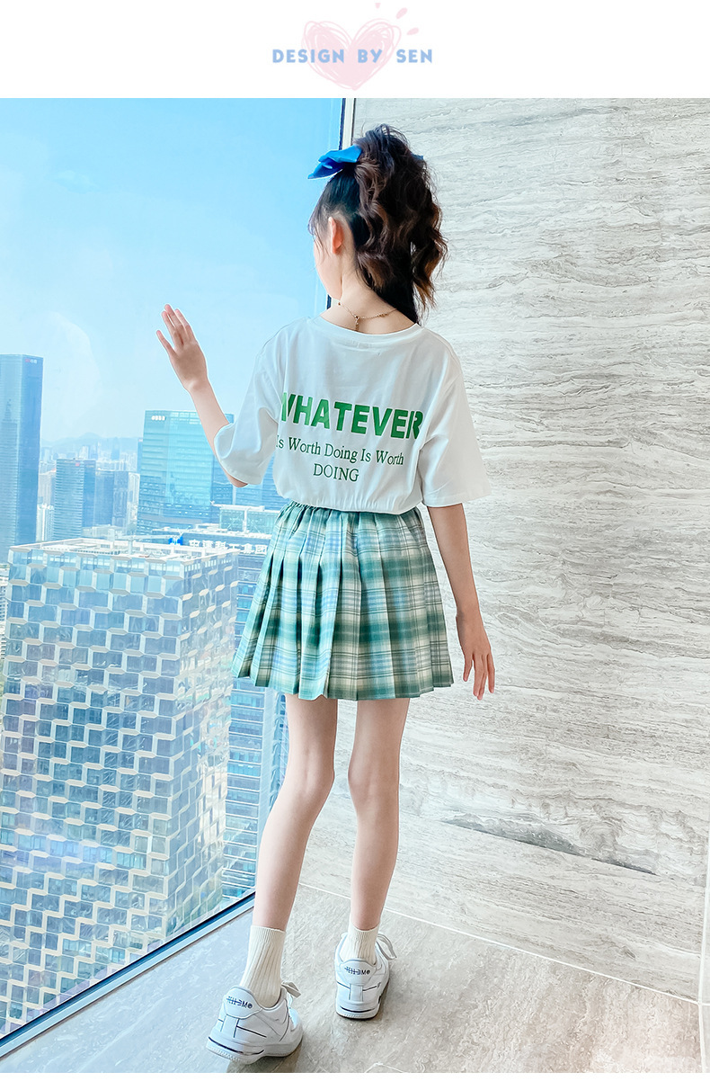 dr5487 เสื้อ+กระโปรง เด็กโต 3 ตัวต่อแพ็ค 110-160 (เลือกไซส์ได้ให้ครบแพ็ค)