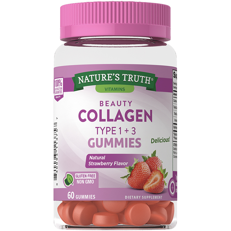พร้อมส่ง คอลลาเจน ชนิดที่ 1 + 3 เส้นผม ผิวหนัง เล็บ Nature’s Truth Collagen Type 1 + 3 Gummies