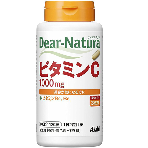 พร้อมส่ง วิตามินซีบำรุงผิวสวย Asahi Dear Natura Vitamin C 1000mg.