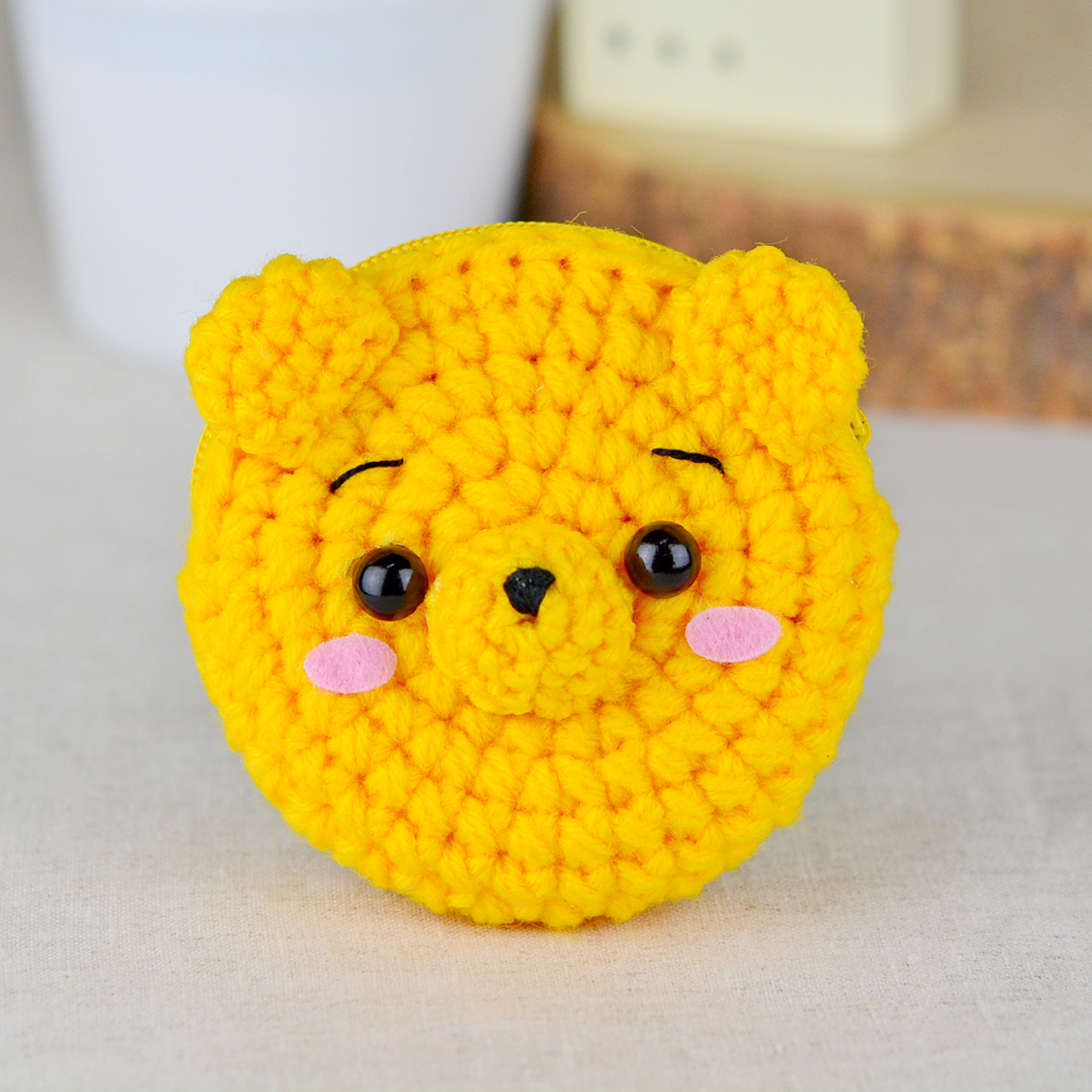 แพทเทิร์นกระเป๋าใส่เหรียญ ทรงกลม