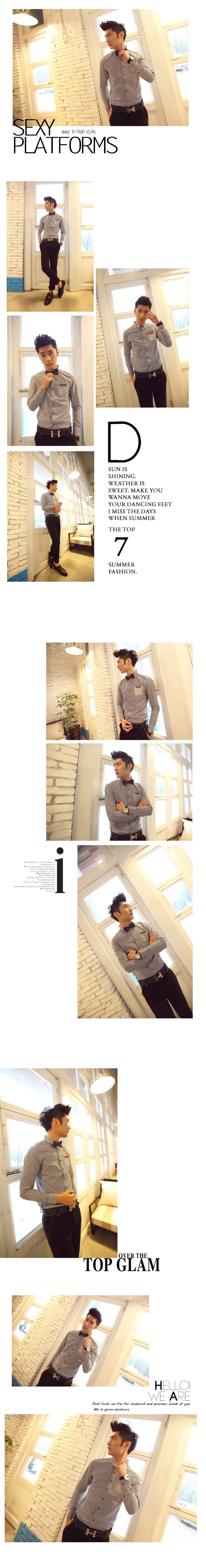 เสื้อผ้าผู้ชาย | เสื้อเชิ้ตผู้ชาย เสื้อเชิ้ตแฟชั่นชาย แขนยาว แฟชั่นเกาหลี