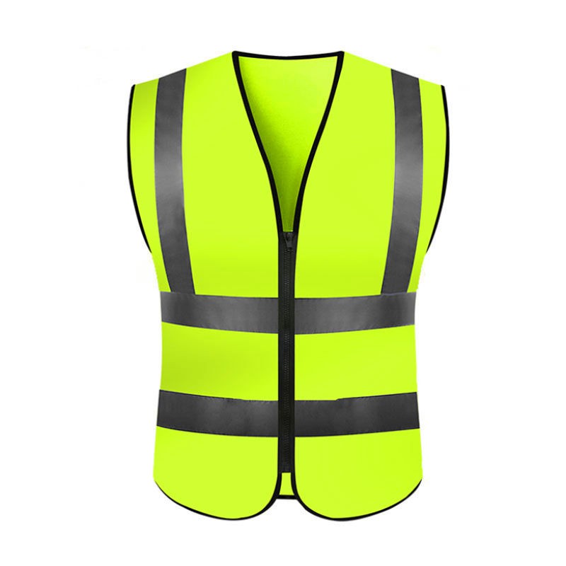 เสื้อกั๊กสะท้อนแสงผ้ายืด + ไฟเบอร์เคมีเรืองแสงสีเหลือง มีสีส้ม และสีเขียว