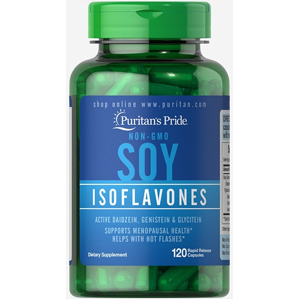 พร้อมส่ง ถั่วเหลือง Puritan's Pride Non-GMO Soy Isoflavones 750 mg