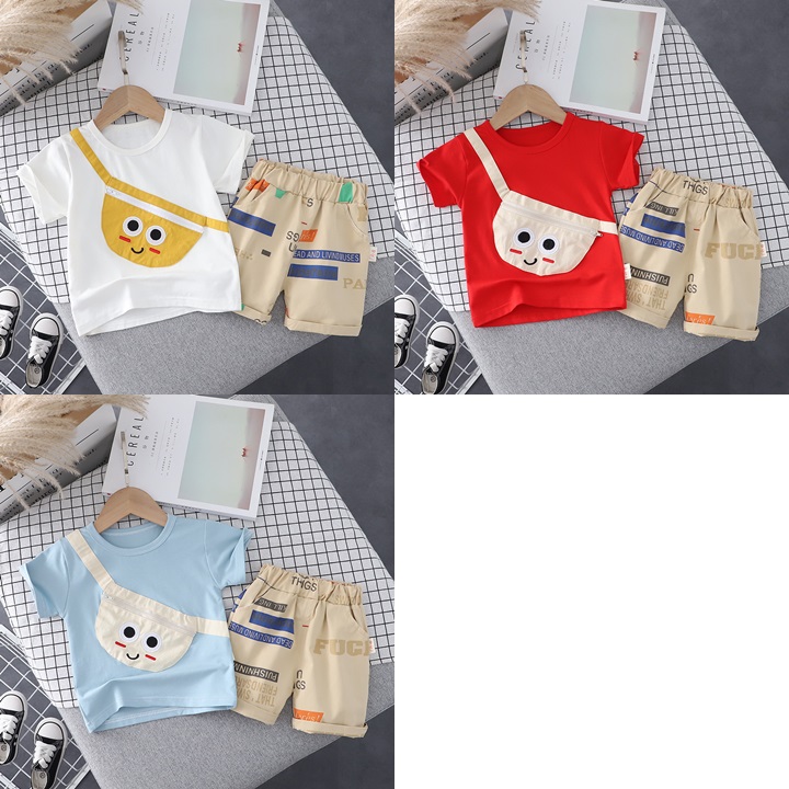 ha1337 เสื้อ+กางเกง size 80-120 จำนวน 5 ตัวต่อแพ็ค