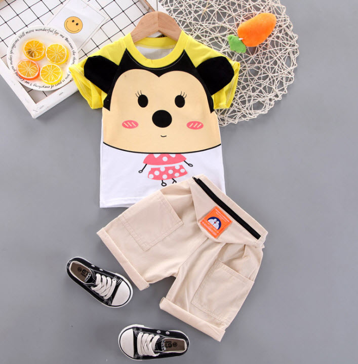 ha1271 เสื้อ+กางเกง size 80-110 จำนวน 4 ตัวต่อแพ็ค