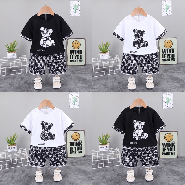ha1402 เสื้อ+กางเกง size 80-110 จำนวน 4 ตัวต่อแพ็ค
