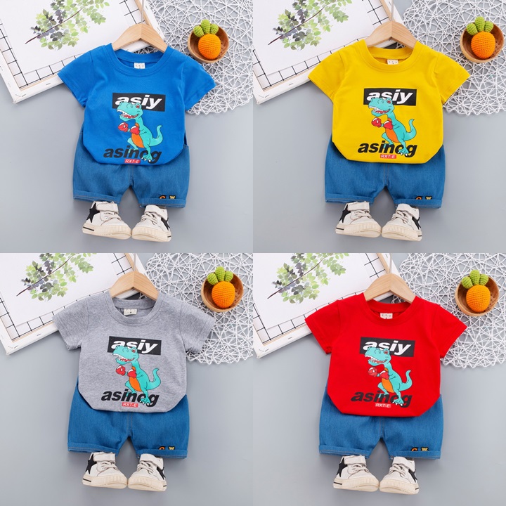 ha1490 เสื้อ+กางเกง size 80-110 จำนวน 4 ตัวต่อแพ็ค