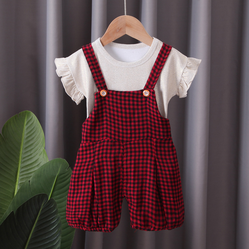 ha1390 เสื้อ+กางเกงเอี๊ยม size 80-110 จำนวน 4 ตัวต่อแพ็ค