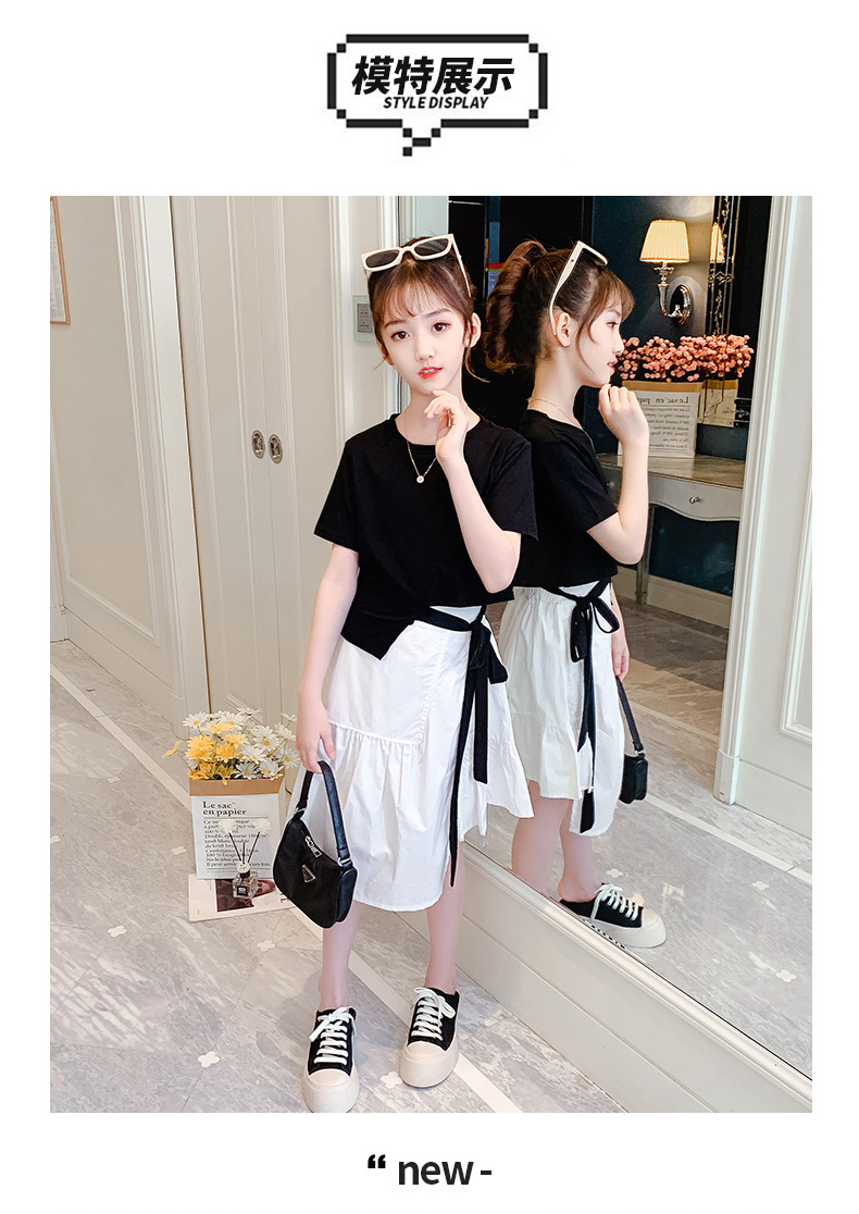 dr5158 เสื้อ+กระโปรง เด็กโต 3 ตัวต่อแพ็ค 110-170 (เลือกไซส์ได้ให้ครบแพ็ค)