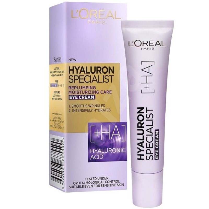 พร้อมส่ง บำรุงรอบดวงตา L'Oreal Hyaluron Expert (Specialist) Eye Cream 15ml.