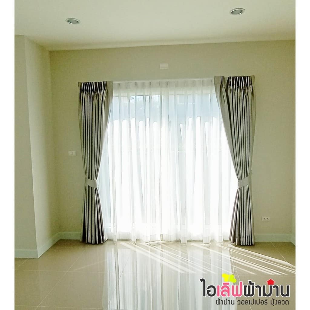 [H452} The Centro รังสิต ม่านจีบ ม่านพับ มู่ลี่อลูมิเนียม ผ้าโปร่ง