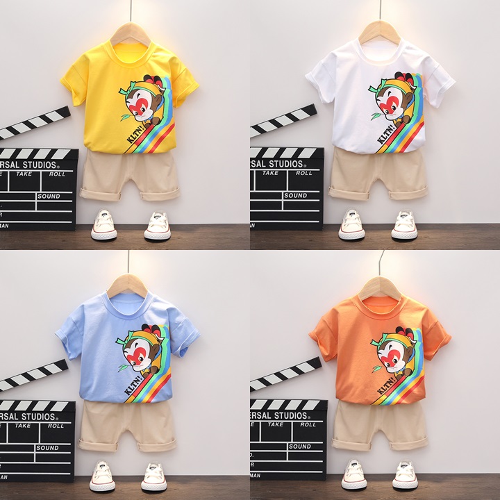 ha1379 เสื้อ+กางเกง size 80-110 จำนวน 4 ตัวต่อแพ็ค