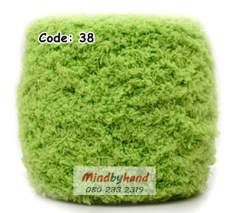ไหมพรมขนแกะ รหัสสี 38 Light Autumn Green