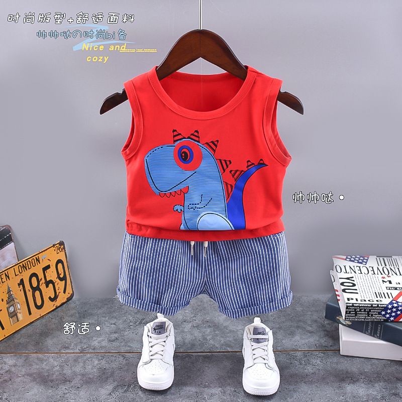 ha1706 เสื้อกล้าม+กางเกง size 80-120 จำนวน 5 ตัวต่อแพ็ค