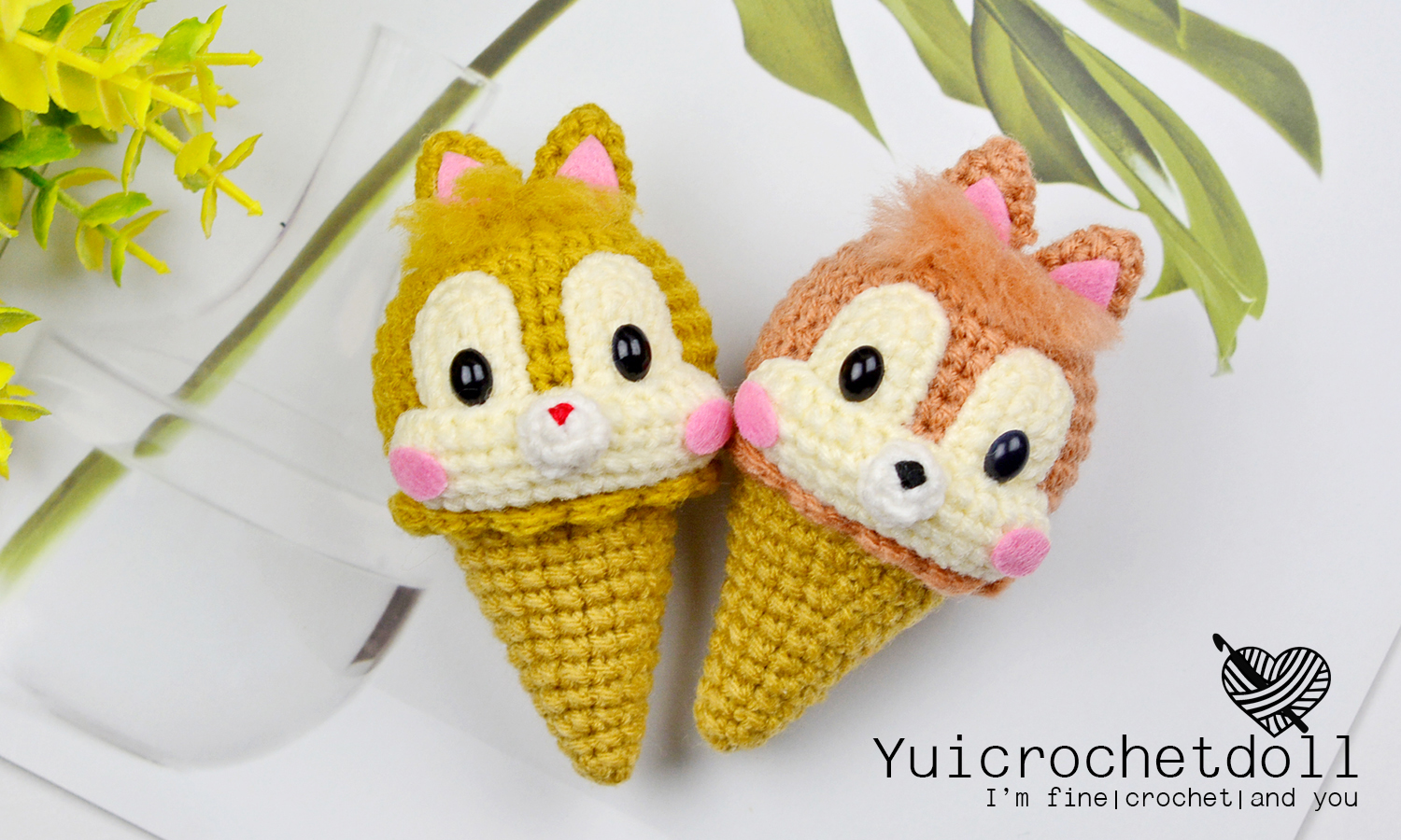 แพทเทิร์นไอศครีมโคนโครเชต์ ชุด 1