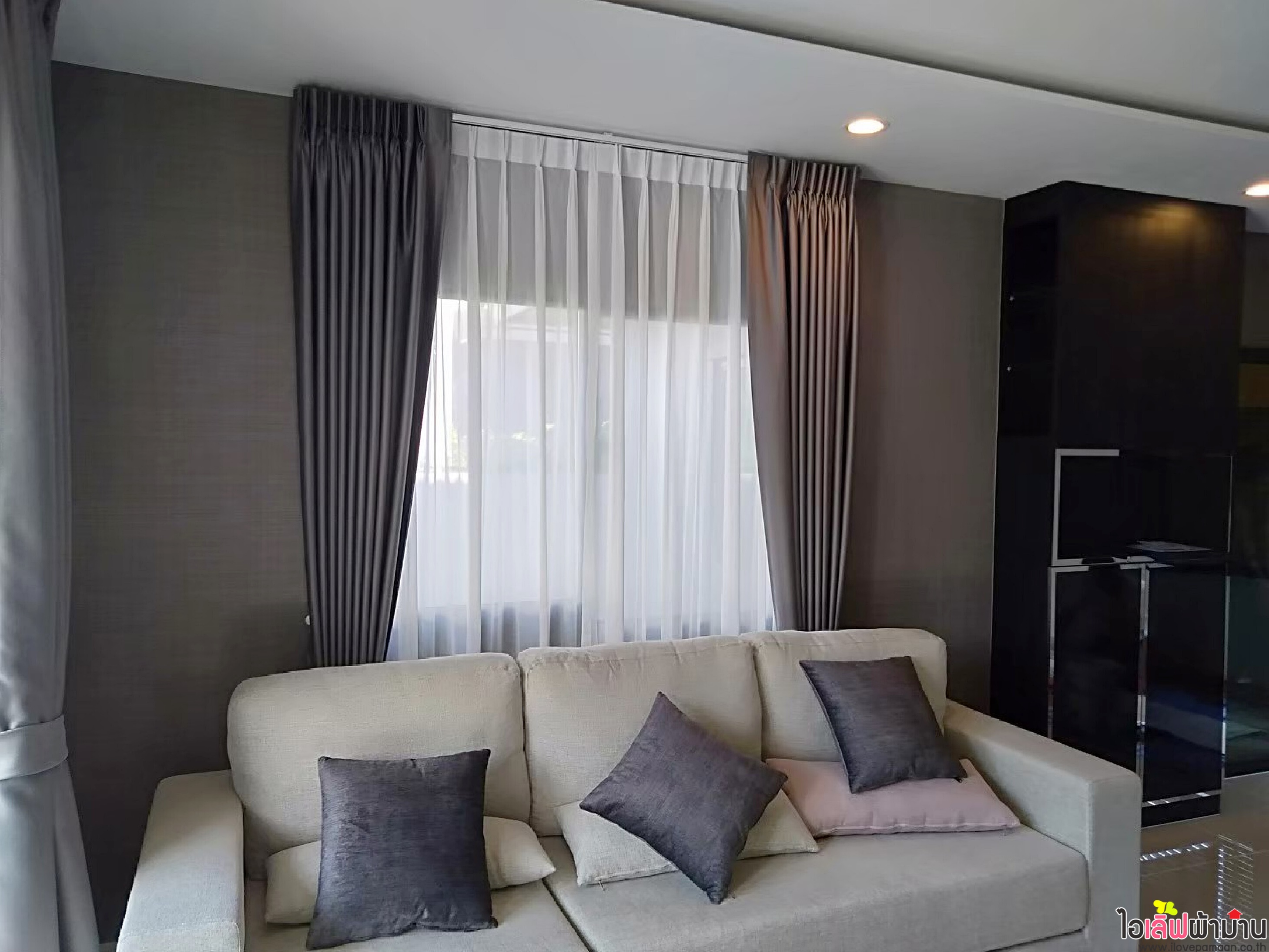 [H503] ติดตั้งผ้าม่าน✨และวอลเปเปอร์✨หน้างาน คณาสิริ ศาลายา-ปิ่นเกล้า🏡🌿
