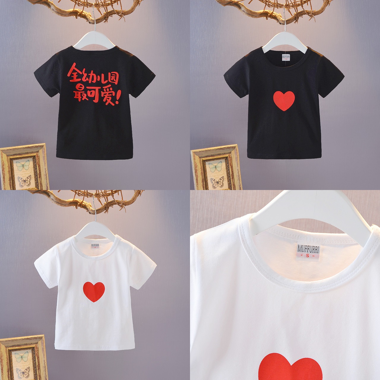 ha457 เสื้อยืด size 80-110 4ตัวต่อแพ็ค
