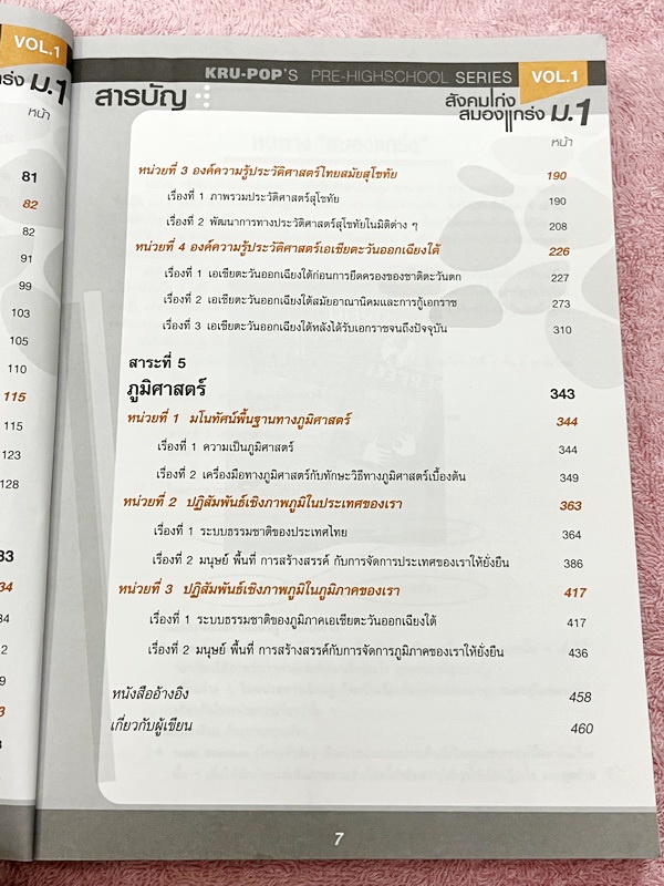 ►หนังสือสังคมครูป๊อป◄ สังคมเก่งสมองแกร่ง ม.1 มีสรุปเนื้อหาทั้งเล่ม มี Key word เน้นจุดสำคัญ มี Kru Pop Tips เทคนิคลัดในการท่องจำ เนื้อหาตีพิมพ์สมบูรณ์ทั้งเล่ม มีตารางเปรียบเทียบเนื้อหาตามบทต่างๆ ทำให้เห็นภาพง่ายขึ้น อ่านเข้าใจง่าย หนังสือหายาก ไม่มีตีพิมพ