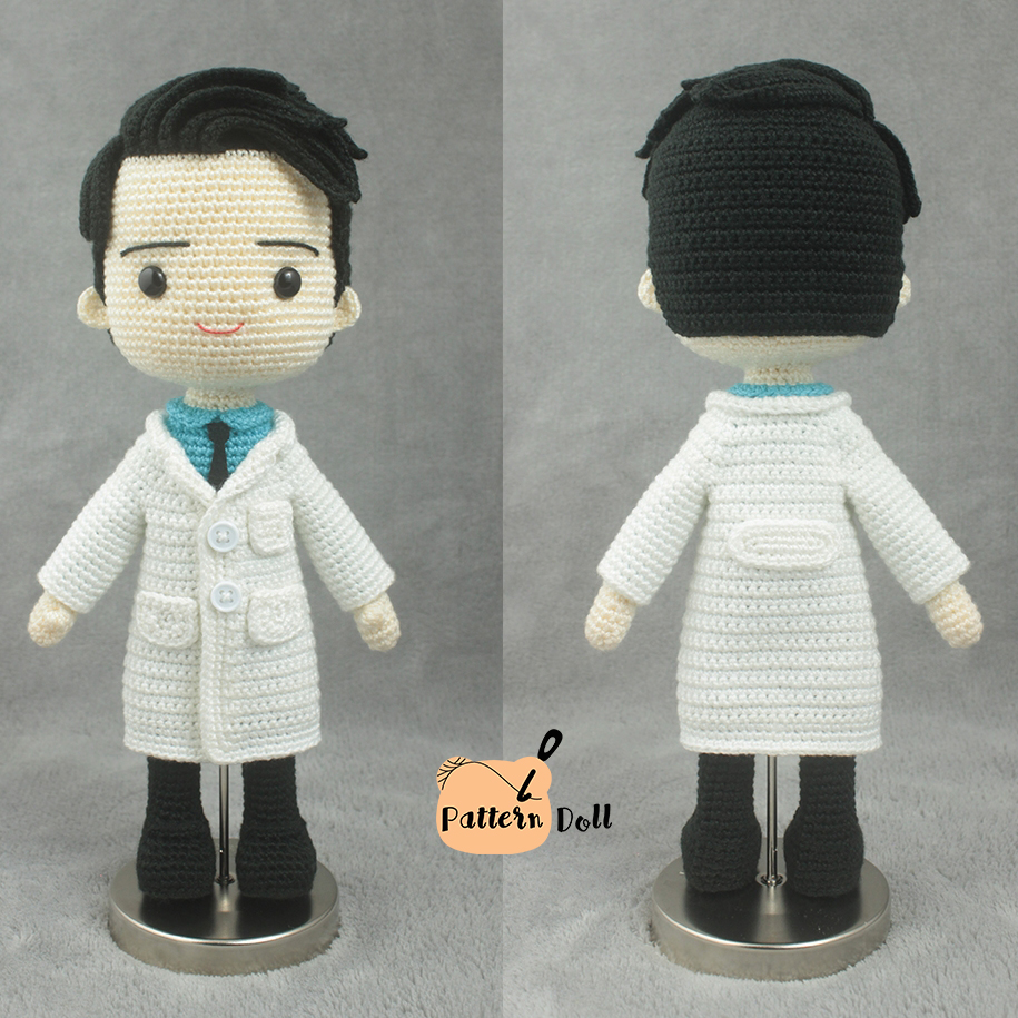 หนังสืองานฝีมือตุ๊กตาถักโครเชต์ชุดอาชีพ เซตที่ 2