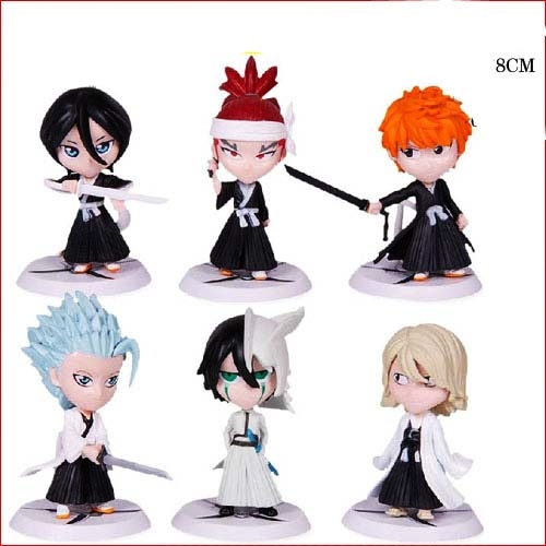 โมเดลBleach ชุด 6 ตัว (ฐานขาว)