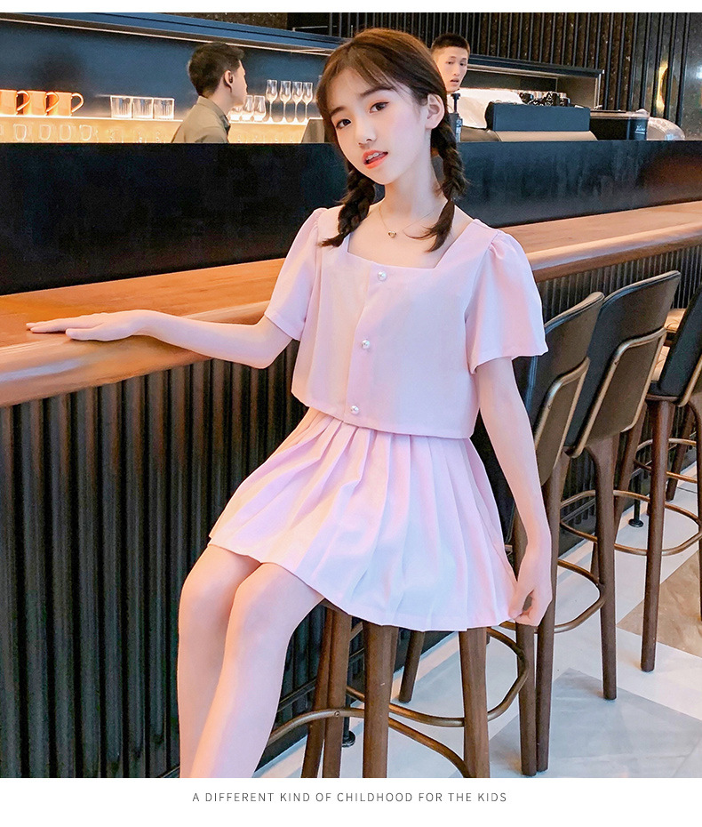 dr5440 เสื้อ+กระโปรง เด็กโต 3 ตัวต่อแพ็ค 110-170 (เลือกไซส์ได้ให้ครบแพ็ค)