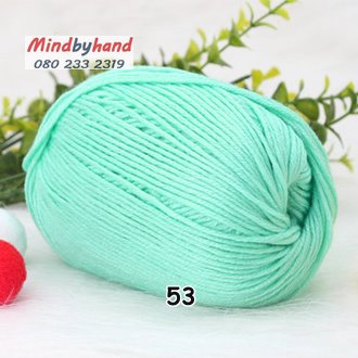 ไหมพรม Baby รหัสสี 53 Light Green