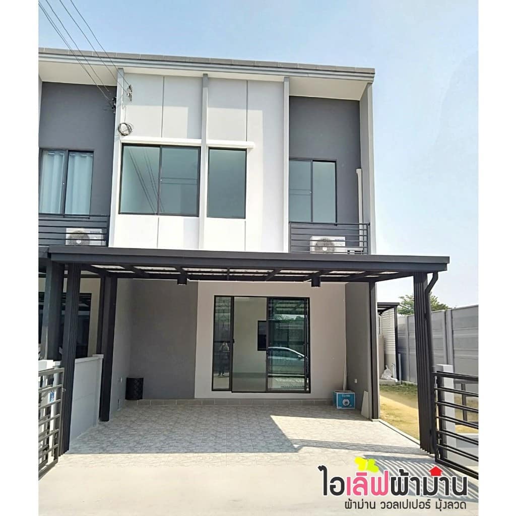 [H451] พลีโน่ ดอนเมือง-สรงประภา ม่านจีบ และผ้าโปร่งทั้งหลัง