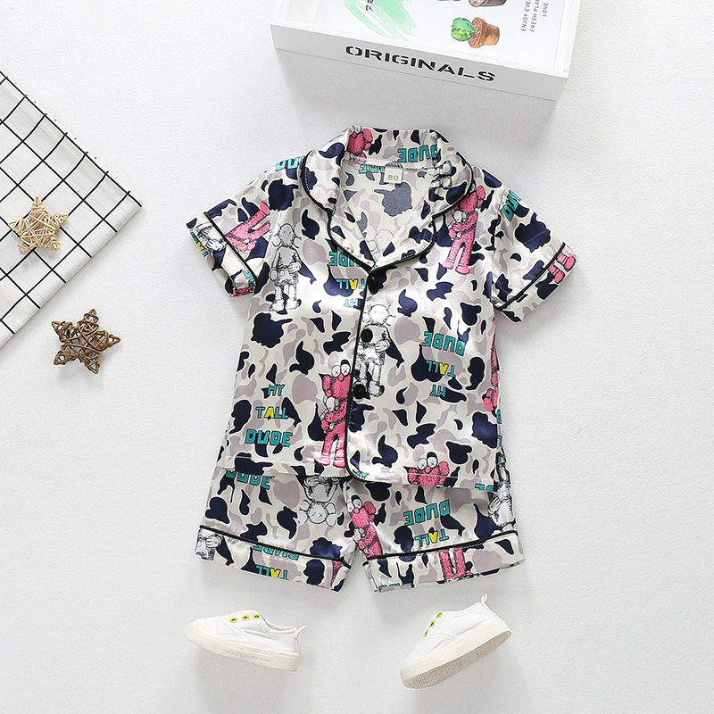 ha1307 ชุดนอน เสื้อ+กางเกง size 80-110 จำนวน 4 ตัวต่อแพ็ค