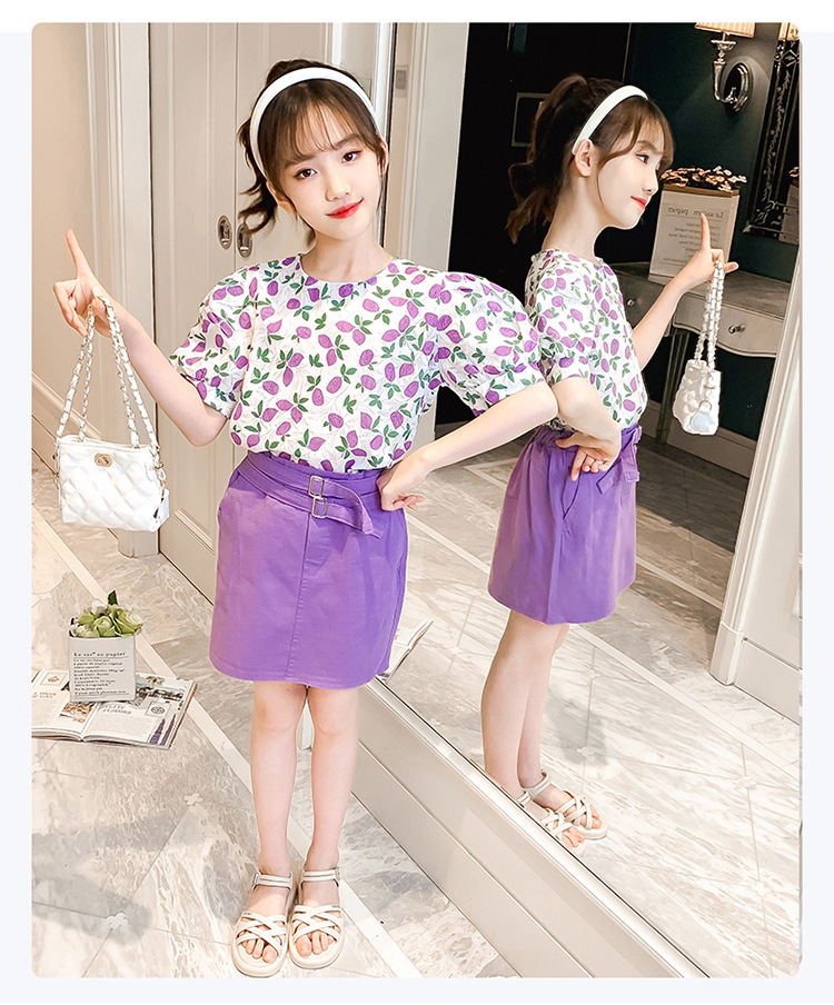 dr4890 เสื้อ+กระโปรง เด็กโต 3 ตัวต่อแพ็ค 110-170 (เลือกไซส์ได้ให้ครบแพ็ค)