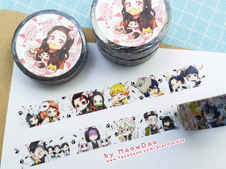 Kimetsu no Yaiba : Lovely Kitty Clear Tape