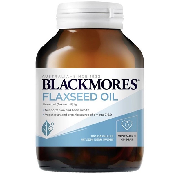 พร้อมส่ง สารสกัดน้ำมันจากเมล็ดแฟล็ก Blackmores Omega 3 6 9 Flaxseed Oil 1000mg