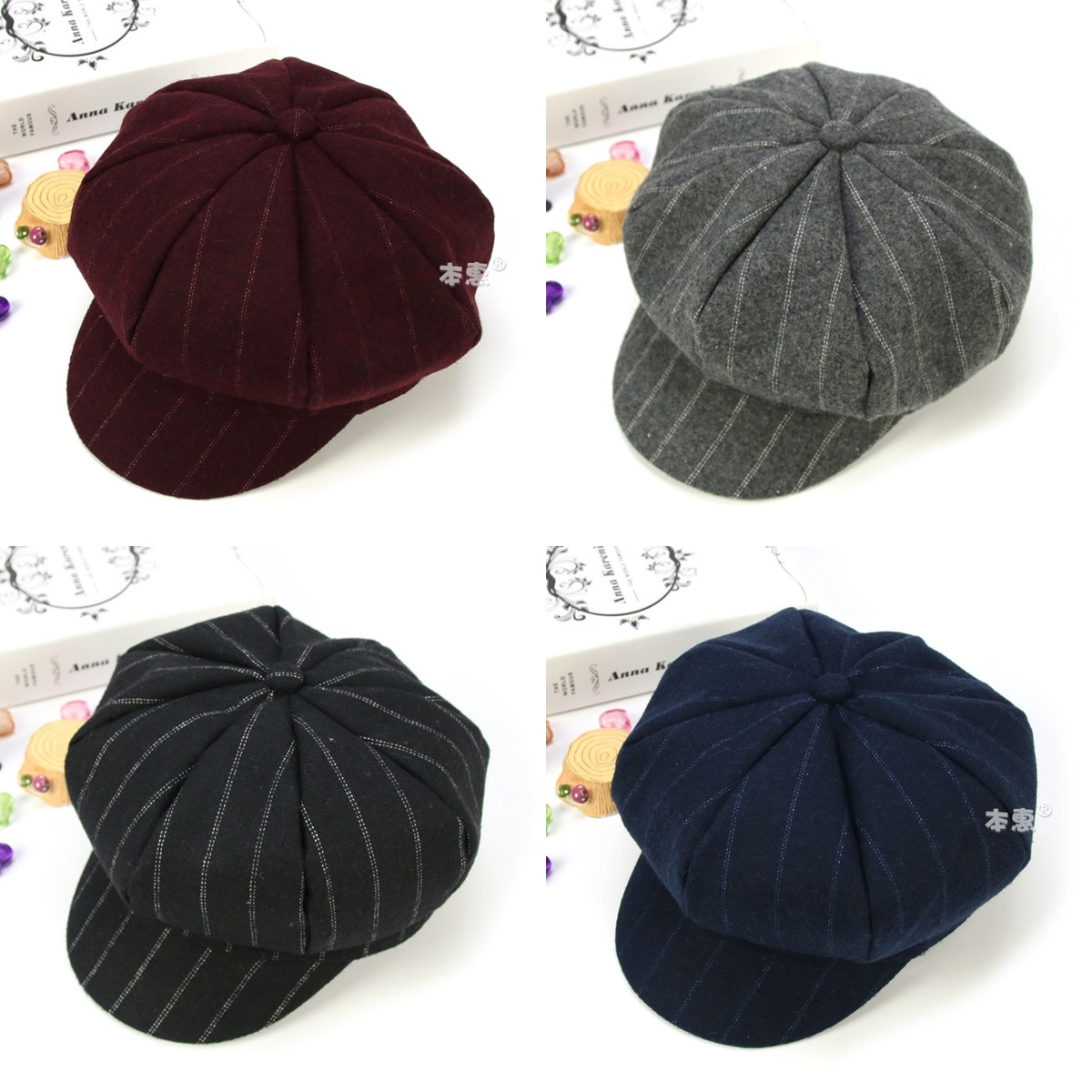 yu976 หมวกเด็ก 5 ใบต่อแพ็ค คละสี