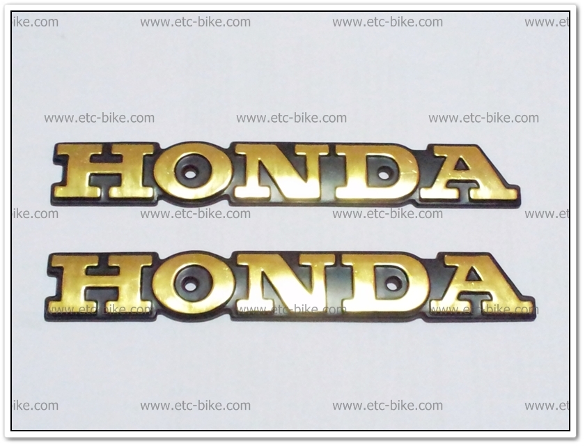 โลโก้ HONDA สีทอง 16cm.x2.5cm. (2ชิ้น/ชุด)
