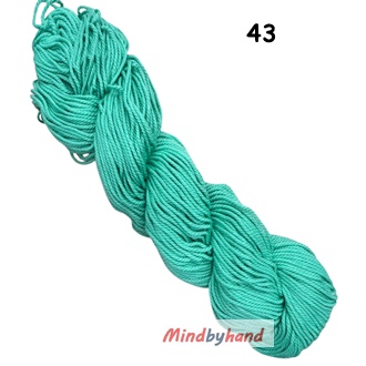 เชือกฟอกนิ่ม เกรด A แบบไจ 43 สีเขียวมี้นต์